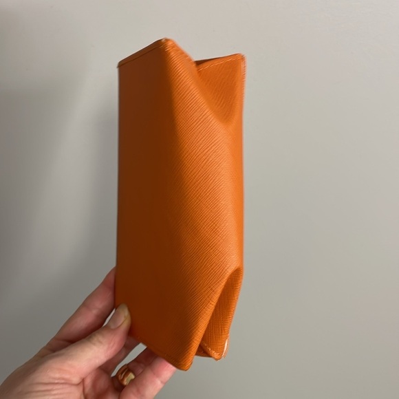 Tory Burch Sunglasses glasses case Orange clamshell Quiet luxury - Picture 4 of 8